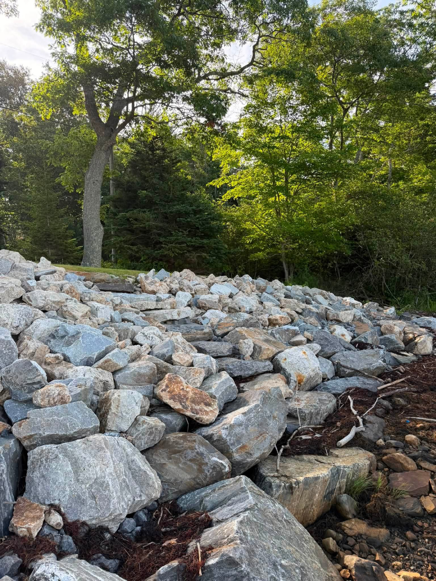 Marine construction project completed by Ocean's Edge Marine in Midcoast Maine