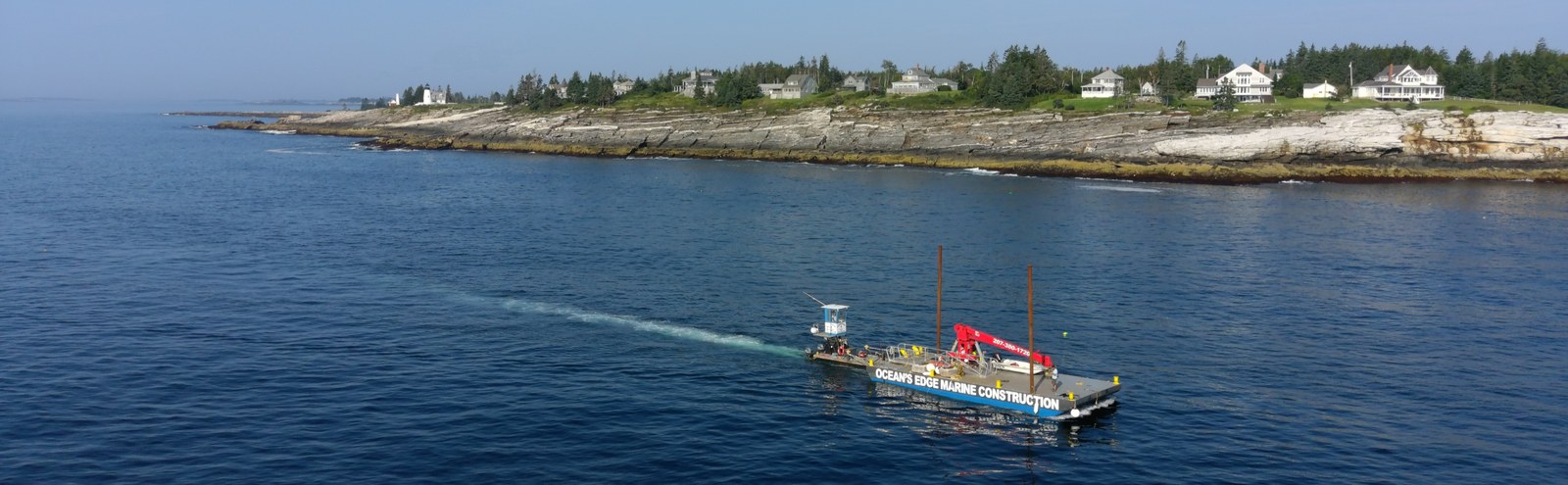 Marine construction project completed by Ocean's Edge Marine in Midcoast Maine — photo 1