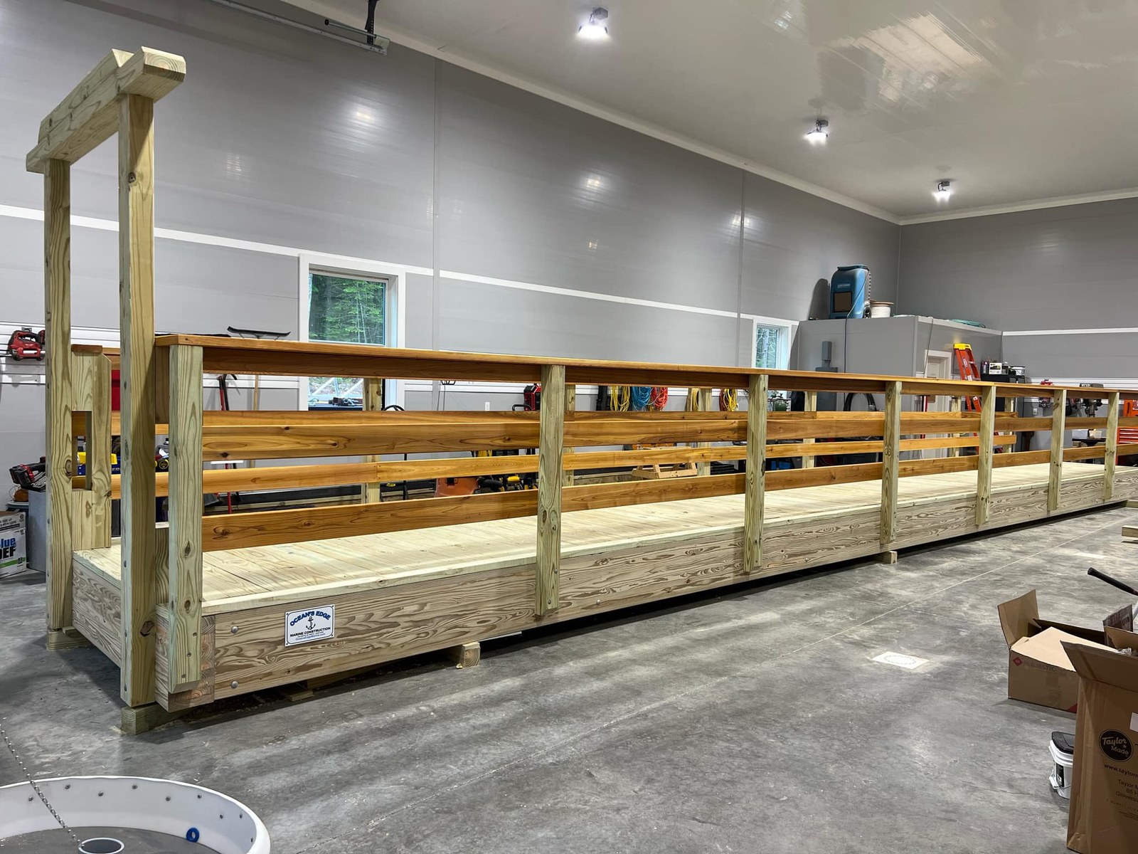 Marine construction project completed by Ocean's Edge Marine in Midcoast Maine — photo 9