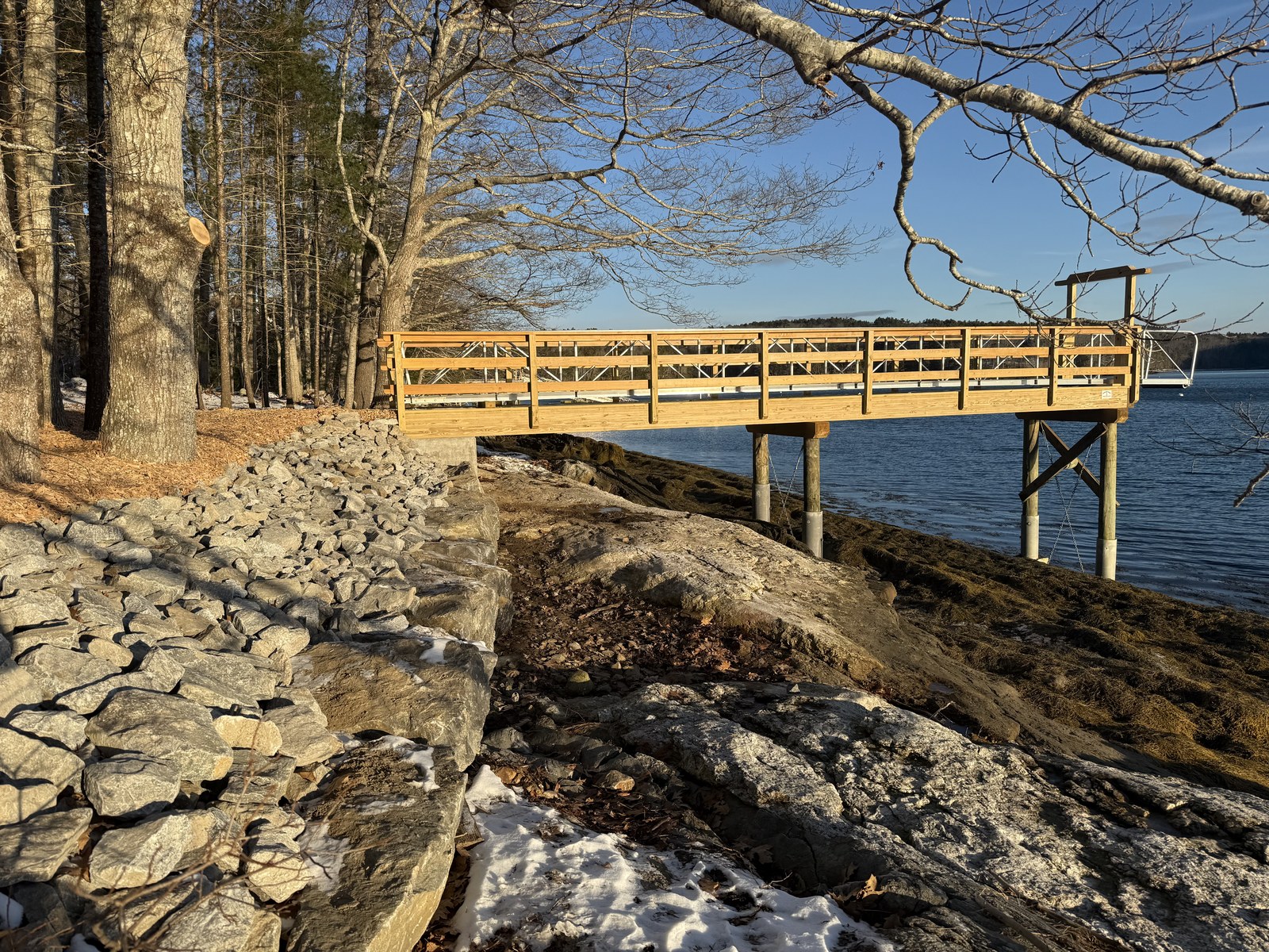 Completed waterfront project by Ocean's Edge Marine in Midcoast Maine — photo 7