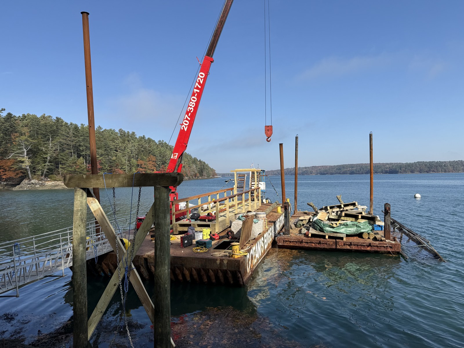 Completed waterfront project by Ocean's Edge Marine in Midcoast Maine — photo 18