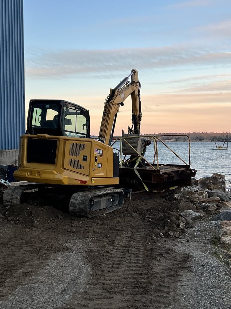 Marine construction work in Midcoast Maine — photo 1