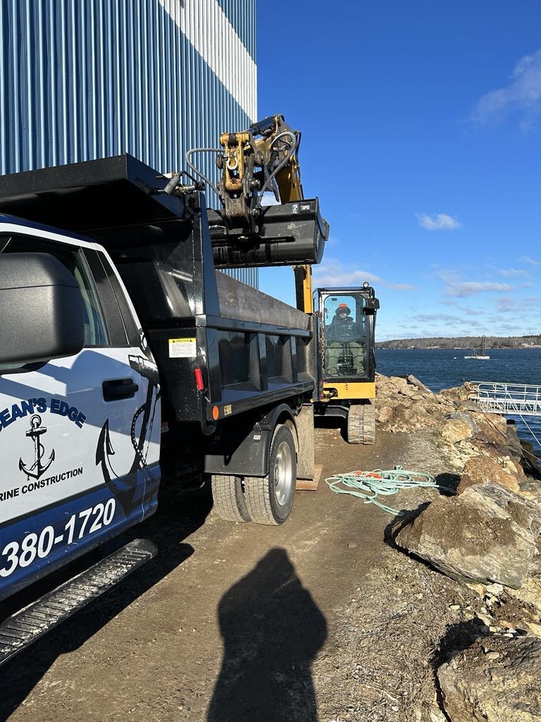 Marine construction work in Midcoast Maine — photo 6
