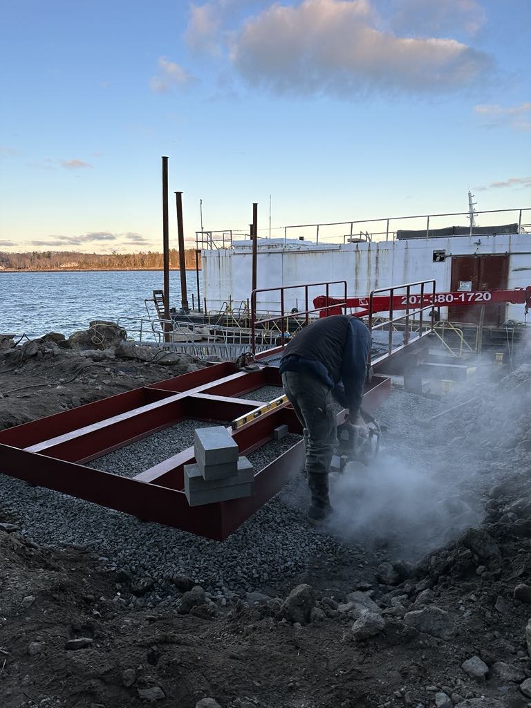 Marine construction work in Midcoast Maine — photo 7