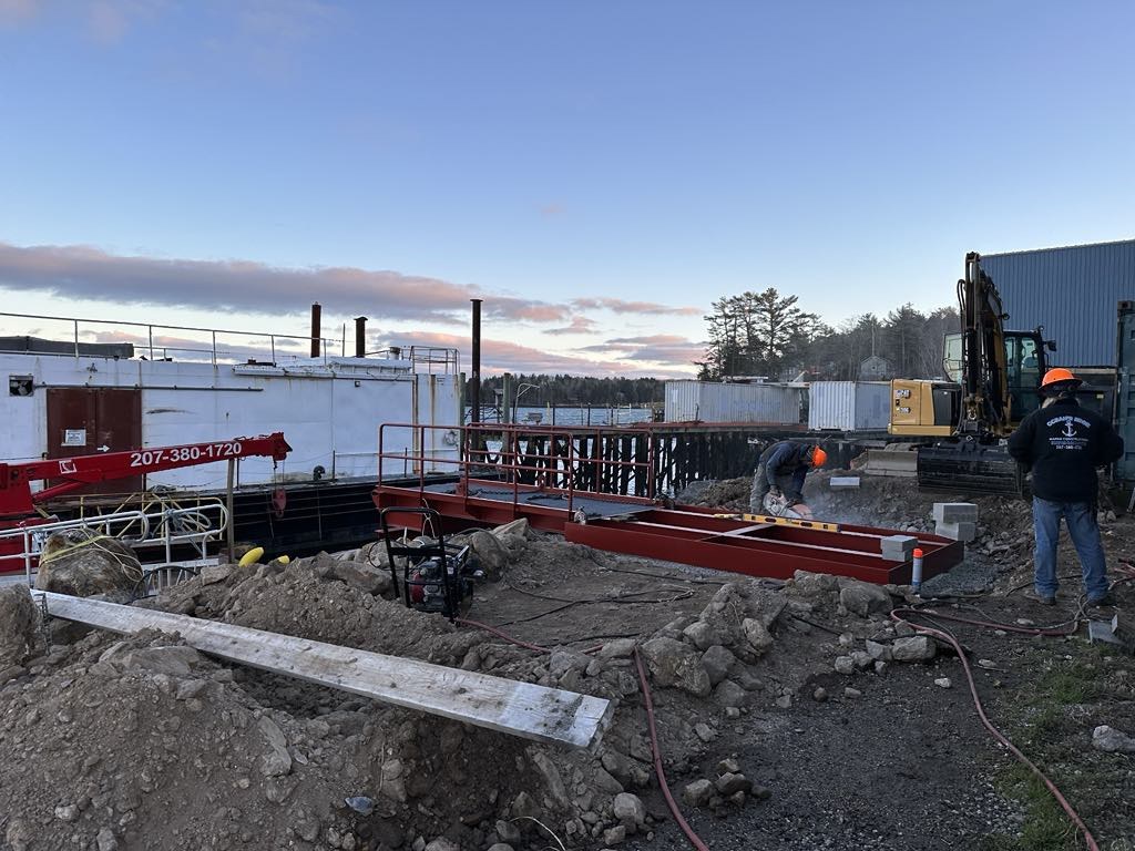 Marine construction work in Midcoast Maine — photo 8