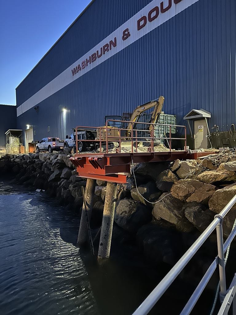 Marine construction work in Midcoast Maine — photo 9