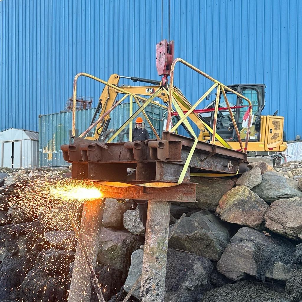 Marine construction work in Midcoast Maine — photo 11